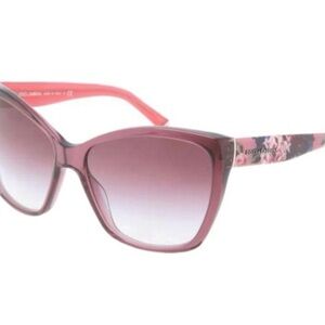 Dolce & Gabbana Pink Purple Floral Sunglasses